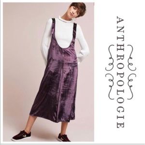 Anthropologie Maeve Velvet Jumpsuit/Coverall